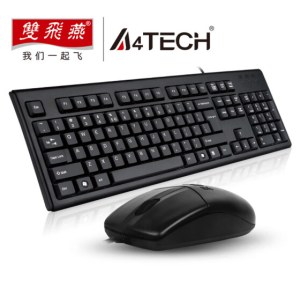 双飞燕（A4TECH）KK-5520NU有线键鼠套装 USB键盘鼠 5520UU(u+u)